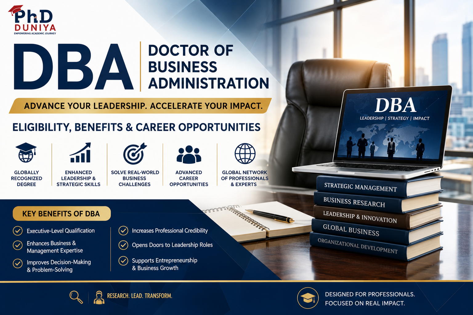 DBA (Doctor of Business Administration): Eligibility, Benefits & Career Opportunities